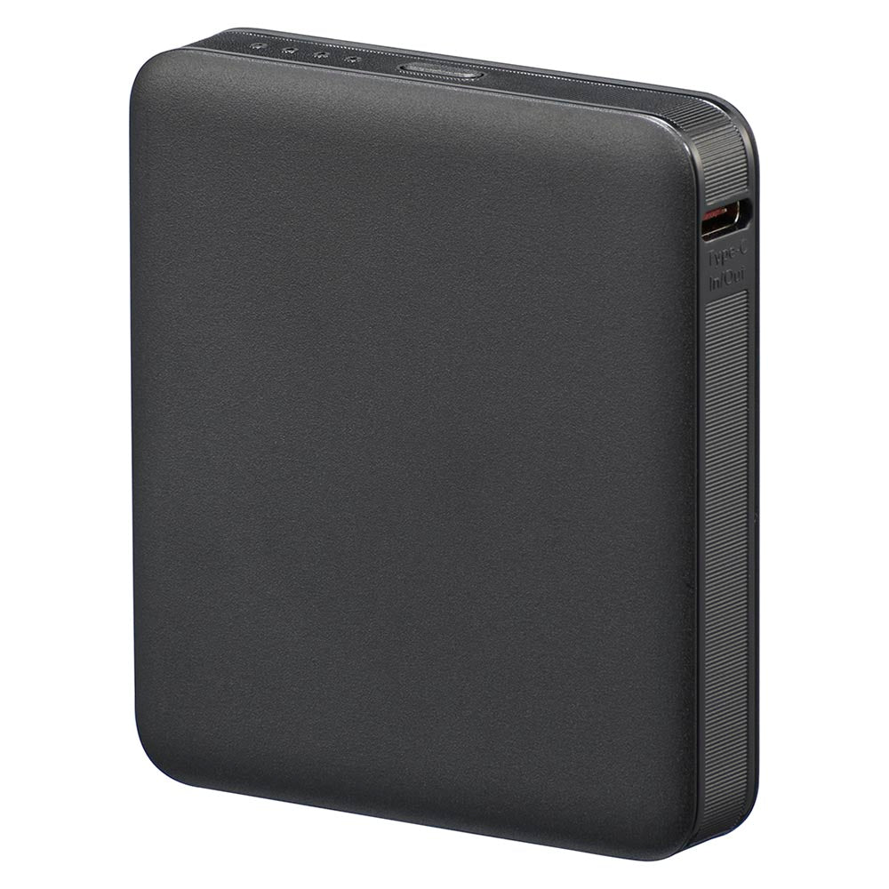 モバイルバッテリー(5000mAh/スマホ充電1回/PD20W/USB CtoCケーブル付/ブラック)_05-0811_SMP-PD50-K_OHM(オーム電機)